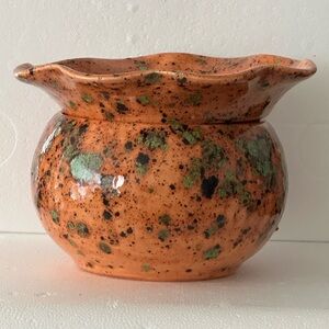 Large Ceramic Pot Planters; 1 pot each; 2 pieces make up the pot